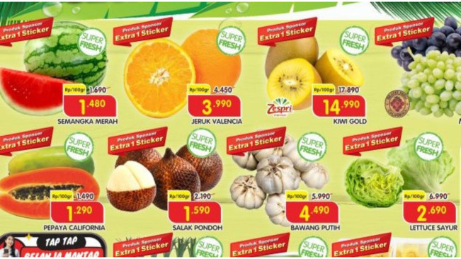 Promo buah Superindo 8 Oktober 2025. (superindo)